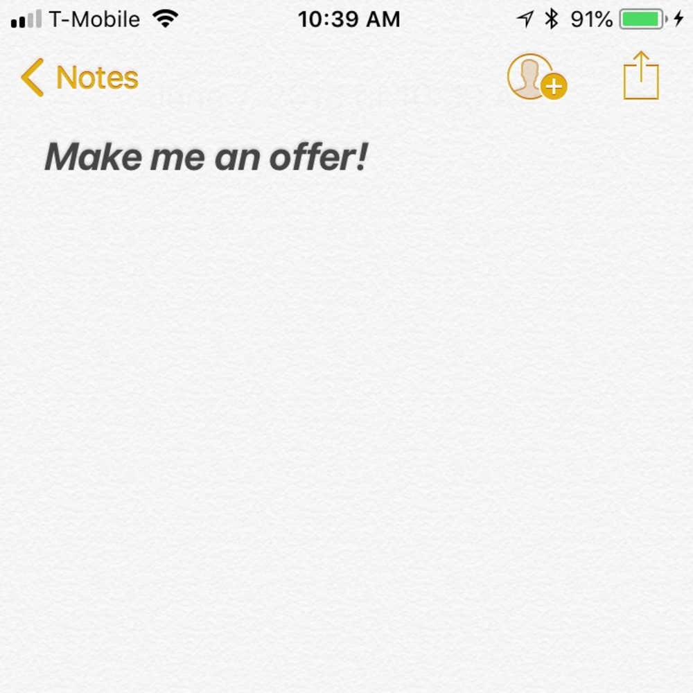 DON’T LIKE THE PRICE? MAKE ME AN OFFER! 😊